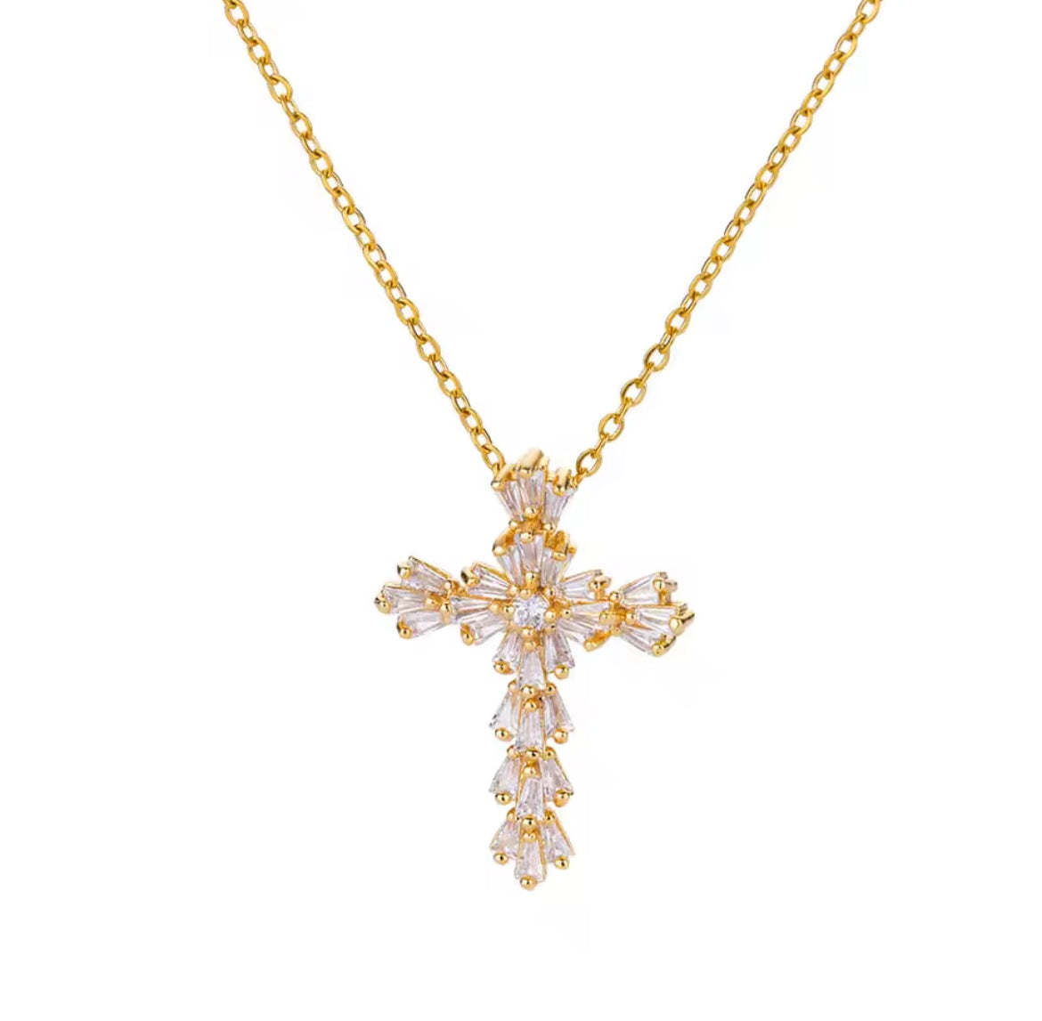 Crystal Cross Necklace