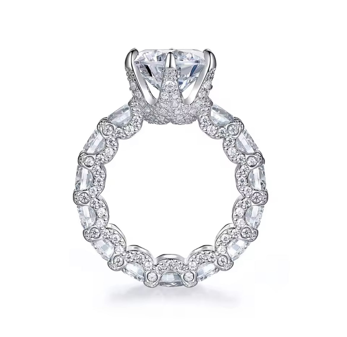 Royal Solitaire Crown Ring