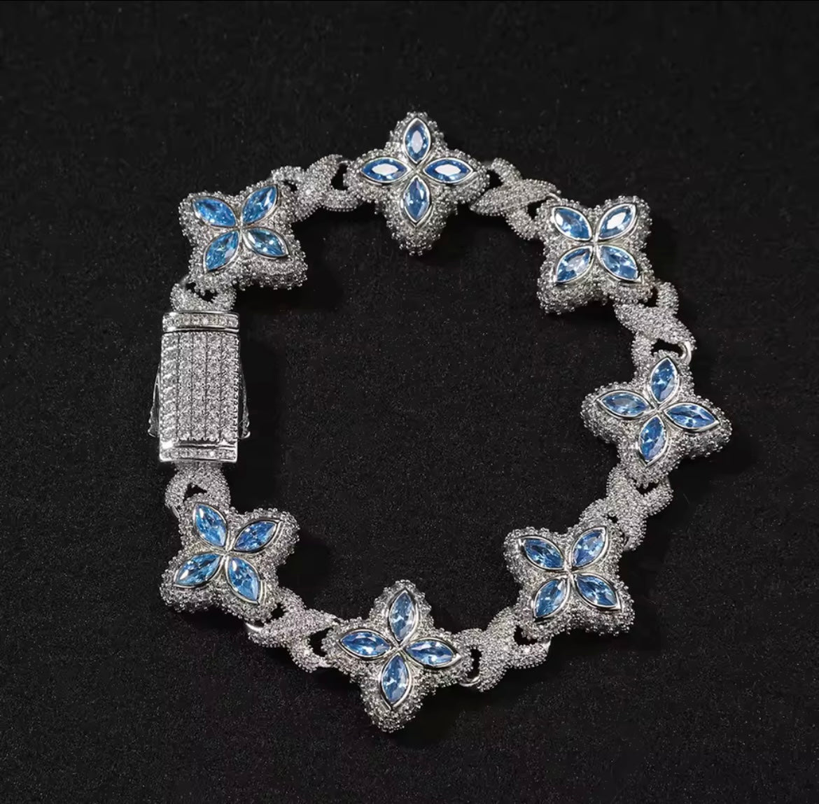 Marquise Bloom Ice Bracelet