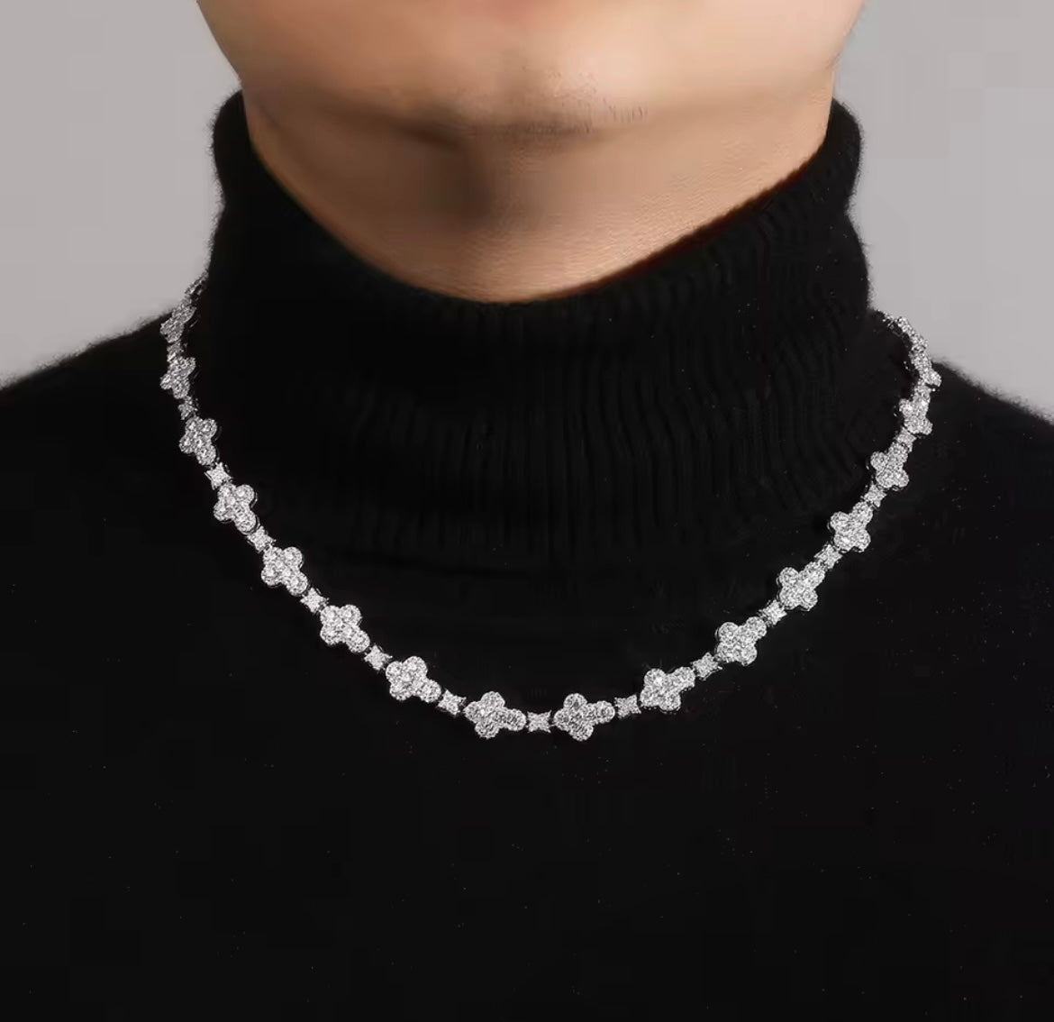 Iced Divine Cross Pendant