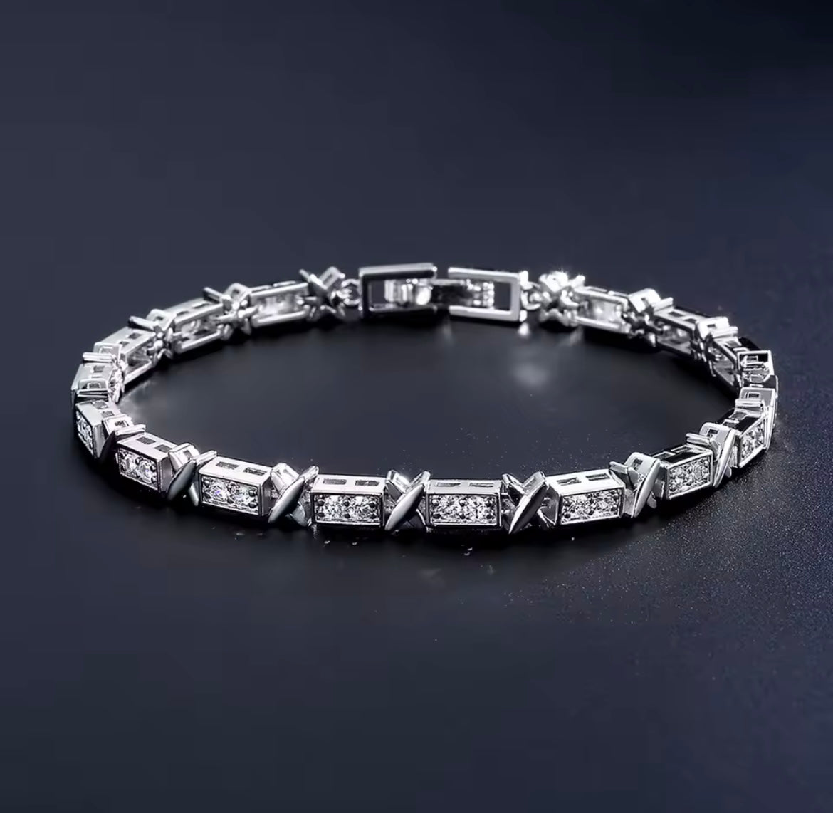 Radiant X-Link Zirconia Bracelet